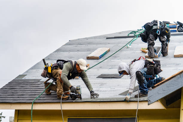 Professional Flat Roof Repair technician working in New Hartford, CT